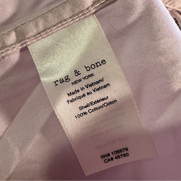 NWT Rag & Bone ‘Diana’ Cotton-Poplin Button-Down Shirt in “Lavender” Size Small - Picture 7 of 16